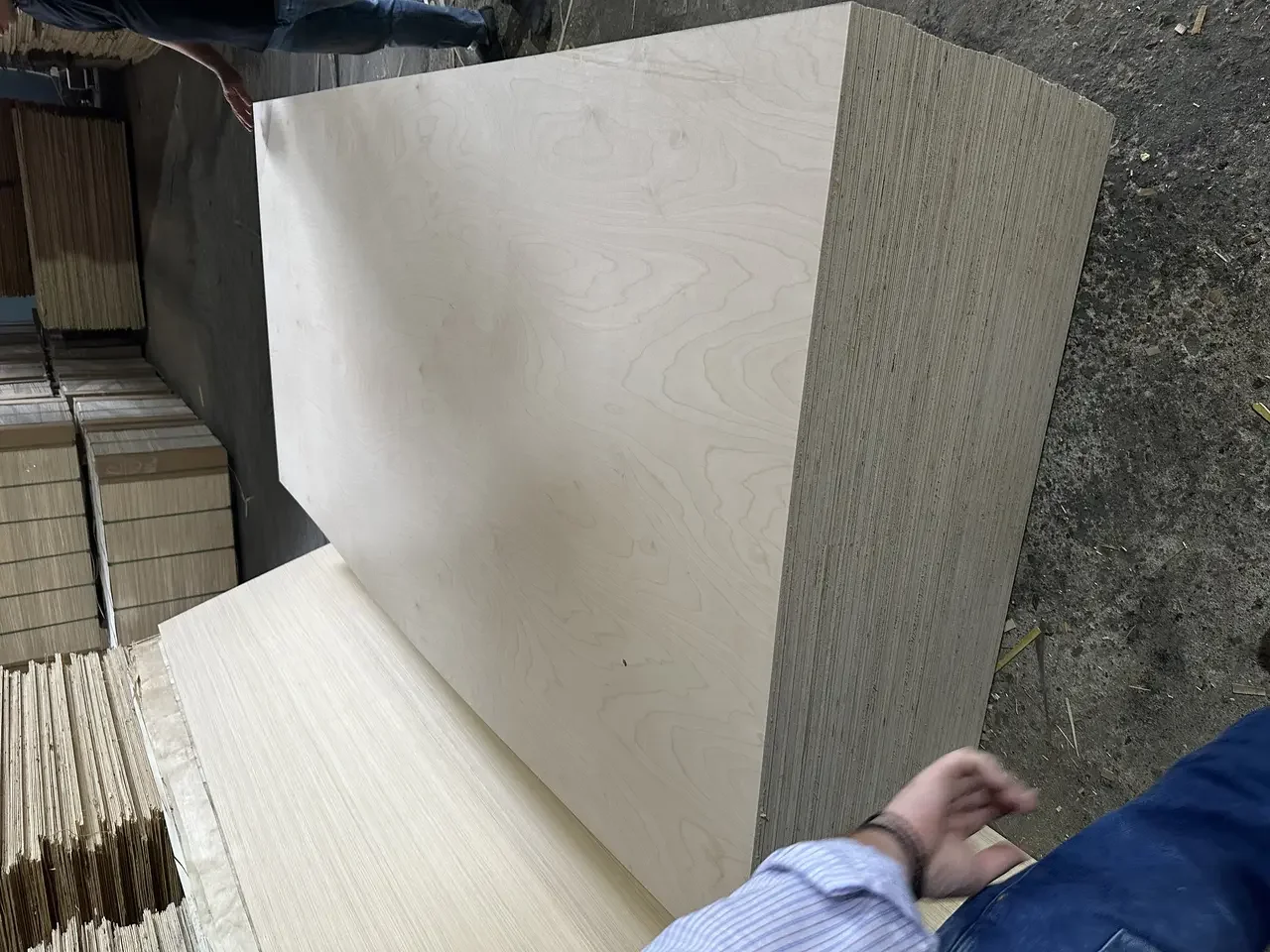 Birch plywood Vietnam surface uniformity check HCPLY factory