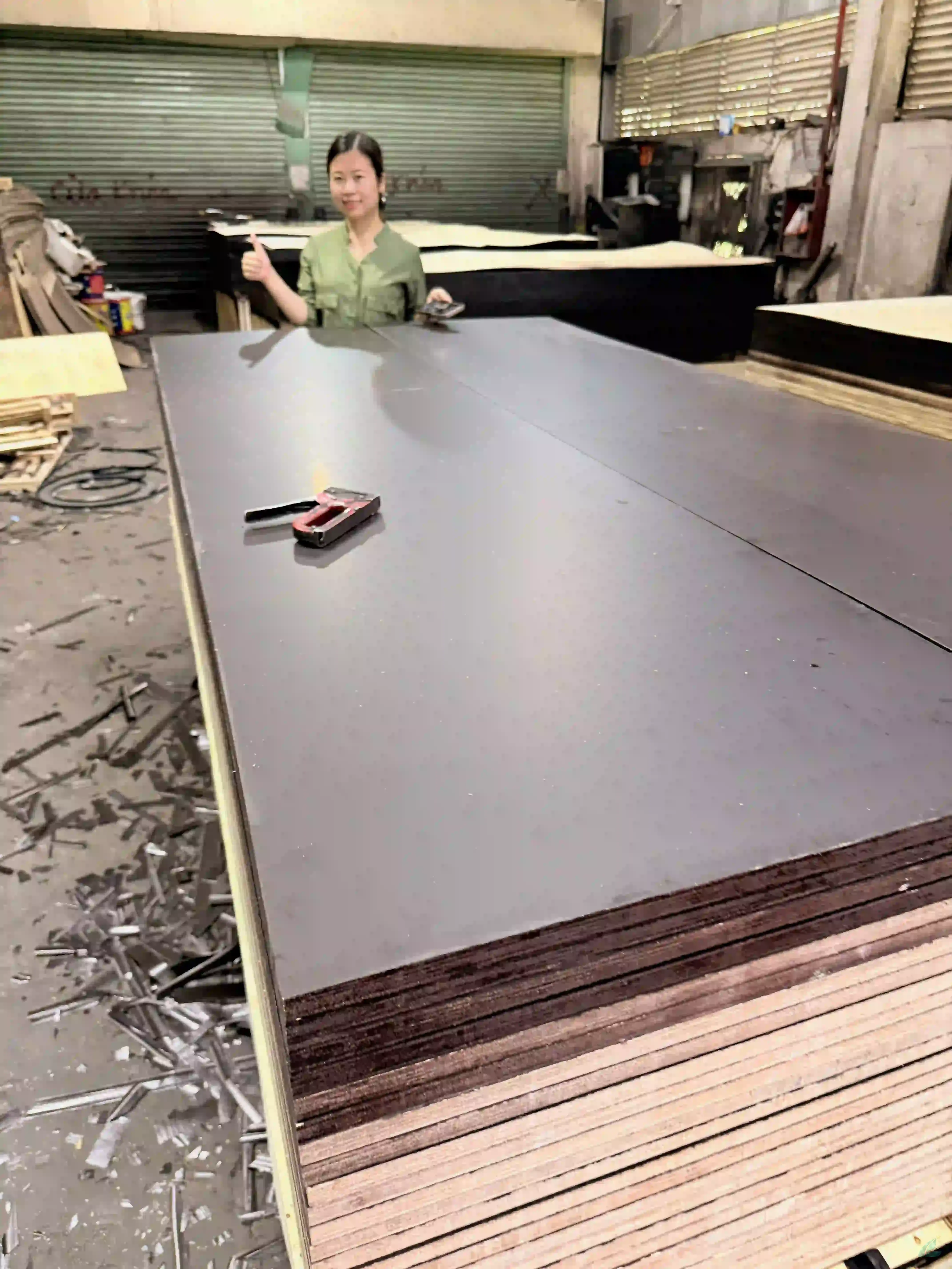 Film faced plywood Vietnam black brown export factory hcply 074
