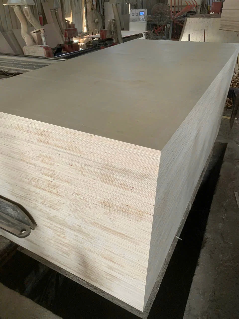 Premium birch plywood sheets stacked for export HCPLY